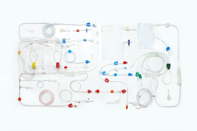 Continuous blood purification pipeline and accessories